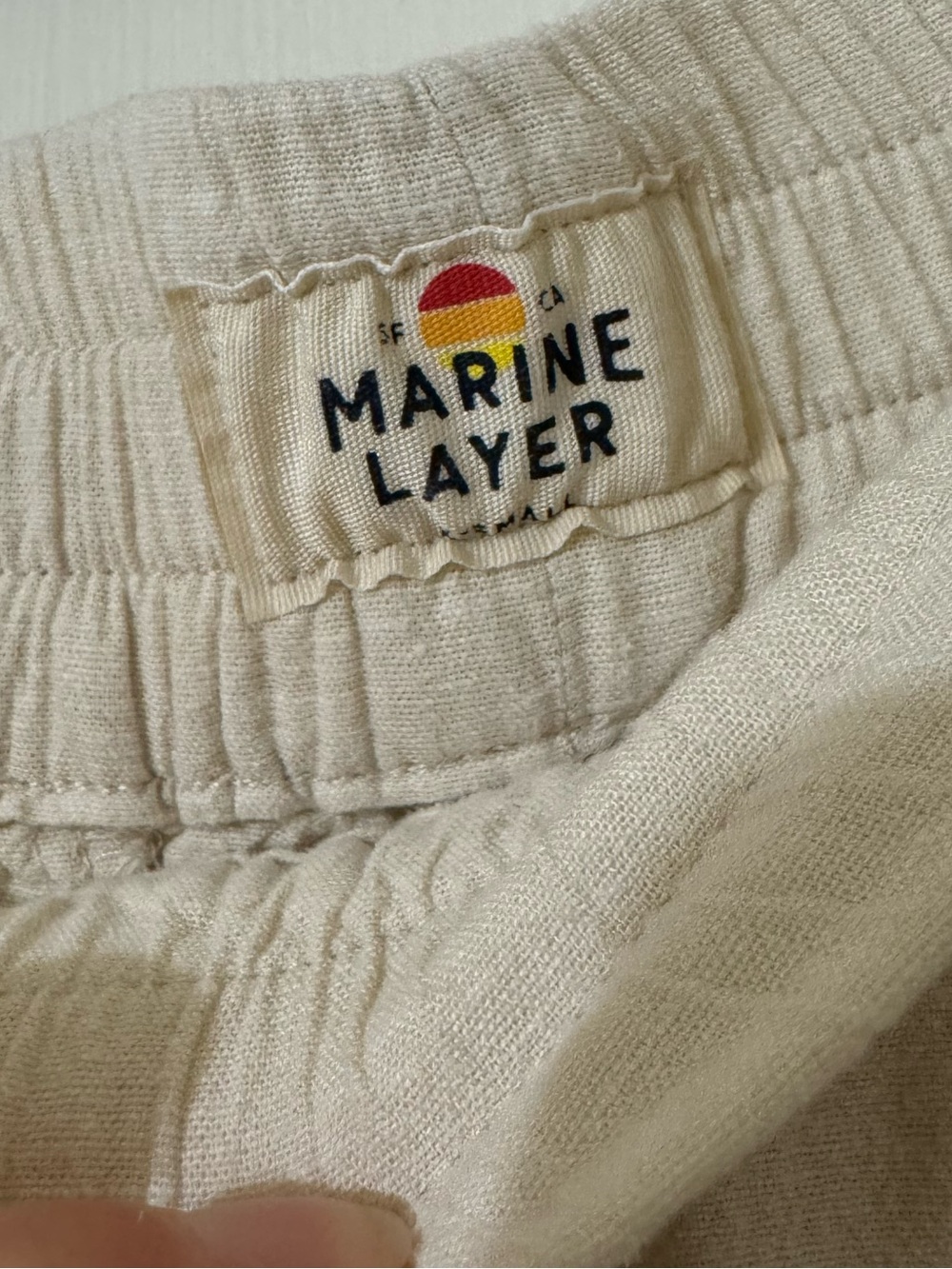 Marine Layer Tan Allison Hemp Pant XS - Picture 3 of 6